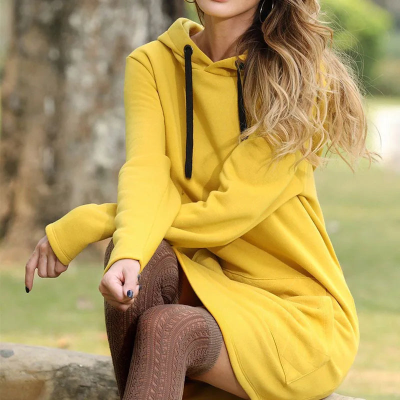 Oversized Pullover Hoodie Body Dress