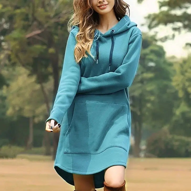 Oversized Pullover Hoodie Body Dress