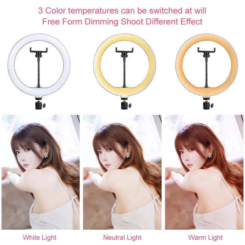 Light Ring LED Selfie Stand Tripod